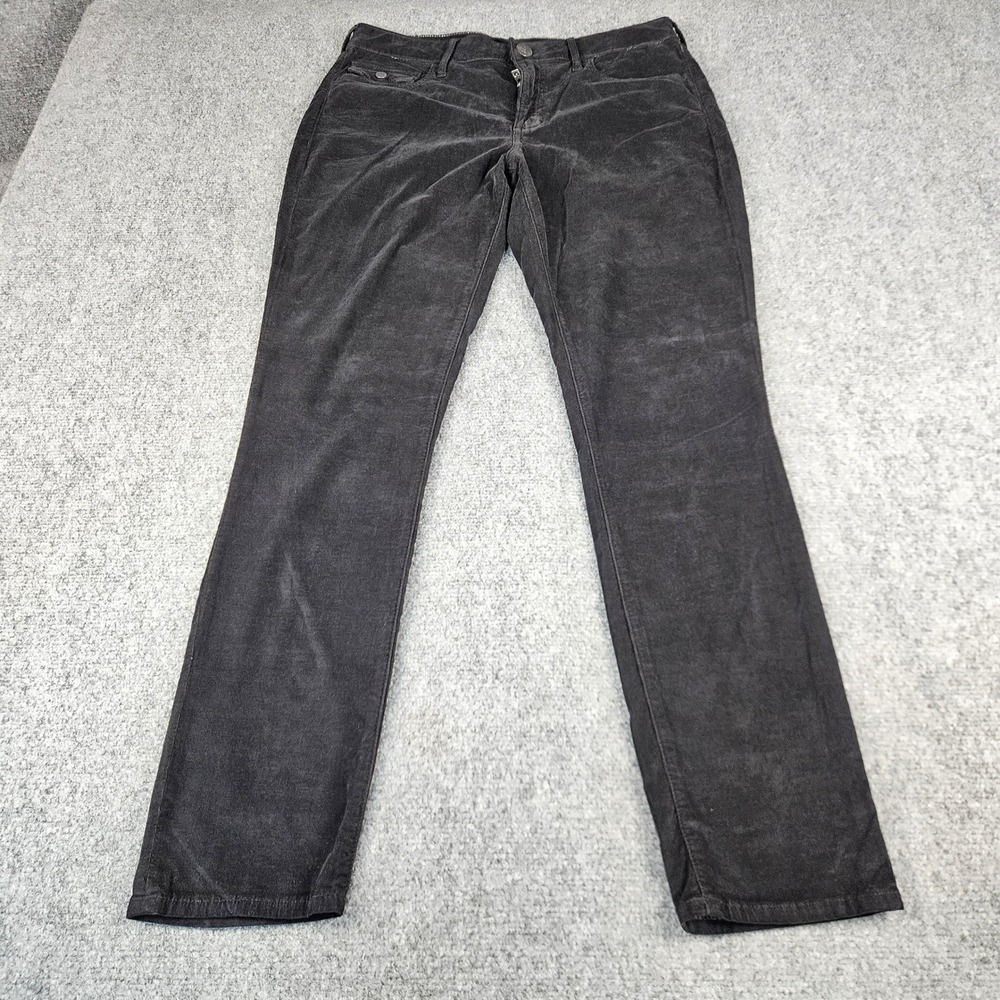 True Religion Mens Black Corduroy Slim Fit Pants Size 31 Stretch Corduroy